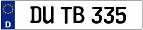 Truck License Plate